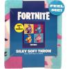 imageFortnite Blue Llama Travel Blanket  Measures 40 x 50 inches Bedding Features Warhol Design  Fade Resistant Super Soft Plush Fleece Official Product