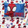 imageJay Franco Blippi ampamp Meekah Trucks Full Comforter Set  7 Piece Blue Bedding Sheet Set ampamp Pillow Covers  Super Soft Microfiber Bed SetBlue  Spidey  Friends