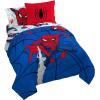 imageJay Franco Blippi ampamp Meekah Trucks Full Comforter Set  7 Piece Blue Bedding Sheet Set ampamp Pillow Covers  Super Soft Microfiber Bed SetBlue  Spiderman
