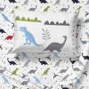 imageJay Franco Blippi ampamp Meekah Trucks Full Comforter Set  7 Piece Blue Bedding Sheet Set ampamp Pillow Covers  Super Soft Microfiber Bed SetGray  Dinosaur