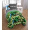 imageJay Franco Blippi ampamp Meekah Trucks Full Comforter Set  7 Piece Blue Bedding Sheet Set ampamp Pillow Covers  Super Soft Microfiber Bed SetGreen  Minecraft