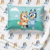 imageJay Franco Blippi ampamp Meekah Trucks Full Comforter Set  7 Piece Blue Bedding Sheet Set ampamp Pillow Covers  Super Soft Microfiber Bed SetMulti  Bluey