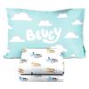 imageJay Franco Blippi ampamp Meekah Trucks Full Comforter Set  7 Piece Blue Bedding Sheet Set ampamp Pillow Covers  Super Soft Microfiber Bed SetMulti  Bluey