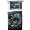 imageJay Franco Blippi ampamp Meekah Trucks Full Comforter Set  7 Piece Blue Bedding Sheet Set ampamp Pillow Covers  Super Soft Microfiber Bed SetMulti  Monster Jam