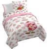 imageJay Franco Blippi ampamp Meekah Trucks Full Comforter Set  7 Piece Blue Bedding Sheet Set ampamp Pillow Covers  Super Soft Microfiber Bed SetPink  Strawberry Shortcake