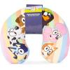 imageJay Franco Bluey Kids Travel Neck Pillow  Soft Polyester Support for Car Airplane ampamp Road Trips  Cute Bluey and Bingo Design  Comfortable Child Neck Support for Ages 310Multi  Bluey