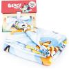 imageJay Franco Bluey Throw Blanket with Gift Box  Throw Measures 46 x 60 Inches  Super Soft Special Edition Fleece BeddingBlue  Bluey