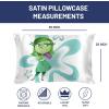 imageJay Franco Disney Pixar Inside Out Anxiety Satin Pillowcase  Standard Size 20x30 Inch Silky Soft Dark Purple Premium Pillow CoverWhite  Disgust