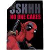 imageMarvel Deadpool Plush Throw Blanket  Measures 50 x 70 inches Red and Black Super Soft Lightweight Fleece Bedding