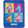 imageFortnite Blue Llama Travel Blanket  Measures 40 x 50 inches Bedding Features Warhol Design  Fade Resistant Super Soft Plush Fleece Official Product