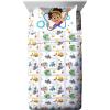 imageJay Franco Blippi ampamp Meekah Trucks Sheet Set  Full Size Sheet Set  Super Soft Kids Cartoon Vehicles 4 Piece Bedding Set  Microfiber SheetsWhite  Blippi