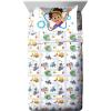 imageJay Franco Blippi ampamp Meekah Trucks Sheet Set  Twin Size Sheet Set  Super Soft Kids Cartoon Vehicles 3 Piece Bedding Set  Microfiber Sheets