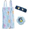 imageJay Franco Bluey 3 Piece Spa ampamp Bath Set  Includes Towel Wrap Loofah ampamp Spa Headband  Kids Bath ampamp Shower AccessoriesBlue  Bluey