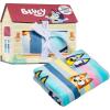 imageJay Franco Bluey Throw Blanket with Gift Box  Throw Measures 46 x 60 Inches  Super Soft Special Edition Fleece BeddingMulti  Bluey