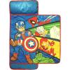 imageJay Franco Marvel Super Hero Adventures Avengers Nap Mat  Builtin Pillow and Blanket Featuring Captain America  Super Soft Microfiber KidsToddlerChildrens Bedding Age 35Blue  Avengers