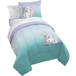 imageJay Franco Blippi ampamp Meekah Trucks Full Comforter Set  7 Piece Blue Bedding Sheet Set ampamp Pillow Covers  Super Soft Microfiber Bed SetTeal  Little Mermaid