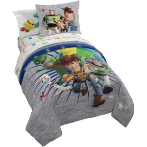 imageJay Franco Blippi ampamp Meekah Trucks Full Comforter Set  7 Piece Blue Bedding Sheet Set ampamp Pillow Covers  Super Soft Microfiber Bed SetToy Story 4