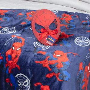 imageJay Franco Bluey Throw Blanket with Gift Box  Throw Measures 46 x 60 Inches  Super Soft Special Edition Fleece BeddingBlue  Spiderman
