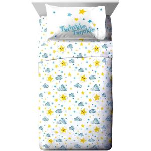 imageJay Franco CoComelon Little Star Full Size Sheet Set  4 Piece Set Super Soft and Cozy Kids Bedding  Fade Resistant Microfiber Sheets Official CoComelon Product