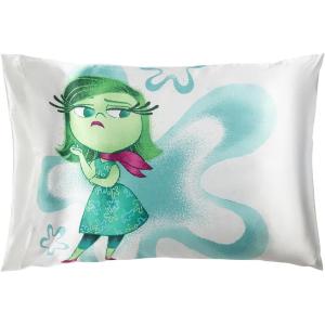 imageJay Franco Disney Pixar Inside Out Anxiety Satin Pillowcase  Standard Size 20x30 Inch Silky Soft Dark Purple Premium Pillow CoverWhite  Disgust