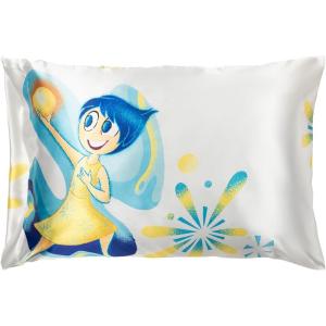 imageJay Franco Disney Pixar Inside Out Anxiety Satin Pillowcase  Standard Size 20x30 Inch Silky Soft Dark Purple Premium Pillow CoverWhite  Joy