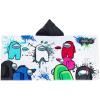 imageJay Franco Among Us Crewmates BathPoolBeach Hooded Towel  Super Soft ampamp Absorbent Cotton Towel Measures 22 x 56 Inches Official Among Us Product