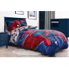 imageJay Franco Avengers Blue Circle and Spiderman Burst 8 Piece Twin Bed Set Bundle