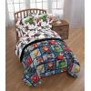 imageJay Franco Avengers Team and Spiderman Burst 10 Piece Full Bed Set Bundle