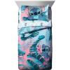 imageJay Franco Lilo and Stitch Floral Fun Twin Bed Set and Hawaii Garden Pillowcase Bundle