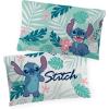 imageJay Franco Lilo and Stitch Misty Palm Throw Blanket and 2 Pack Pillowcase Bundle