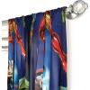 imageJay Franco Marvel Avengers Blue Circle 84quot Inch Drape  Beautiful Room Dcor ampamp Easy Set Up Bedding Features Captain America Iron Man ampamp Thor  Curtains Include 2 Tiebacks 4 Piece Set