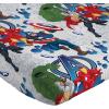 imageJay Franco Marvel Avengers Blue Circle Twin Sheet Set 3 Piece Set Super Soft and Cozy Kids Bedding Features Captain America Hulk Iron Man and Thor Fade Resistant Microfiber Sheets Official Marvel Product