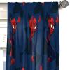 imageJay Franco Marvel Avengers Team 63quot inch Drapes 4 Piece Set  Beautiful Room Dcor ampamp Easy Set up  Window Curtains Include 2 Panels ampamp 2 Tiebacks Official Marvel ProductBlue  Spiderman