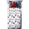 imageJay Franco Marvel Spiderman Crawl Full Bed Set and Spidey Daze Drapes Bundle