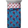 imageJay Franco Marvel Spiderman Spidey Faces Full Bed Set and Spidey Daze Drapes Bundle
