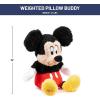 imageJay Franco Weighted Disney Mickey Mouse Fuzzy Plush Pillow Buddy  25 lbs Super Soft Stuffed Pillow  15 Inches