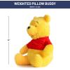 imageJay Franco Weighted Disney Winnie The Pooh Fuzzy Plush Pillow Buddy  25 lbs Super Soft Stuffed Pillow  14 inches