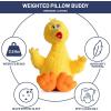 imageJay Franco Weighted Sesame Street Big Bird Fuzzy Plush Pillow Buddy  25 lbs Super Soft Stuffed Pillow  22 inches