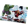 imageMarvel Avengers Heroic Age BlueWhite 3 Piece Twin Sheet Set with Captain America Thor Ironman ampamp Hulk