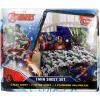 imageMarvel Avengers Heroic Age BlueWhite 3 Piece Twin Sheet Set with Captain America Thor Ironman ampamp Hulk