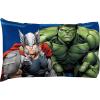 imageMarvel Avengers Heroic Age BlueWhite 3 Piece Twin Sheet Set with Captain America Thor Ironman ampamp Hulk