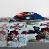 imageMarvel Avengers Heroic Age BlueWhite 3 Piece Twin Sheet Set with Captain America Thor Ironman ampamp Hulk