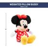imageWeighted Disney Minnie Mouse Fuzzy Plush Pillow Buddy  25 lbs Super Soft Stuffed Pillow 17 Inches