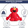 imageWeighted Sesame Street Elmo Fuzzy Plush Pillow Buddy  25 lbs Super Soft Stuffed Pillow  19 inches