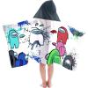 imageJay Franco Among Us Crewmates BathPoolBeach Hooded Towel  Super Soft ampamp Absorbent Cotton Towel Measures 22 x 56 Inches Official Among Us Product