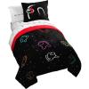 imageJay Franco Among Us Sounds Suspicious 5 Piece Twin Size Bed Set  Includes Comforter ampamp Sheet Set  Super Soft Fade Resistant Microfiber Official Among Us Product