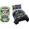 imageJay Franco Monster Jam Grave Digger Pop Up Hamper and Slash Full Bed Set Bundle