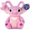imageWeighted Disney Lilo and Stitch Angel Fuzzy Plush Pillow Buddy  25 lbs Super Soft Stuffed Pillow 15 inches