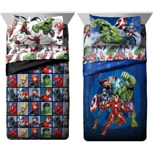 imageJay Franco Avengers Team and Blue Circle 10 Piece Full Bed Set Bundle