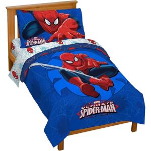 imageJay Franco Comics Avengers Good Guys 4 Piece Twin Bed Set Offical Marvel ProductBlue